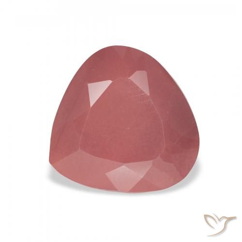 3.32ct Natürlicher Orangerosa Andesin-Labradorit, Birnenform, Lichtdurchlässig