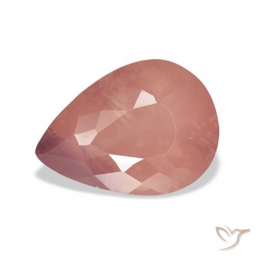 5.06ct Natürlicher rose-rosa Andesin-Labradorit, Birnenform, Transparent