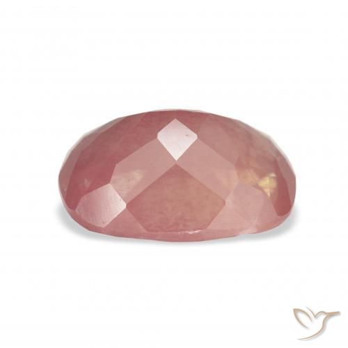9,17 ctw natürlicher rötlich-rosa Andesin-Labradorit, Kissen, Transparent