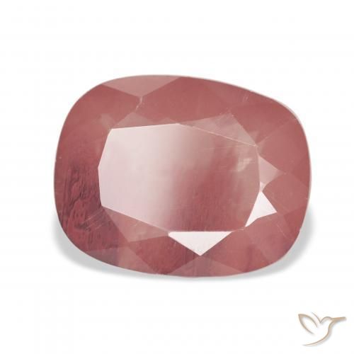 9,17 ctw natürlicher Blasses rötliches Orange Andesin-Labradorit, Kissen, Transparent