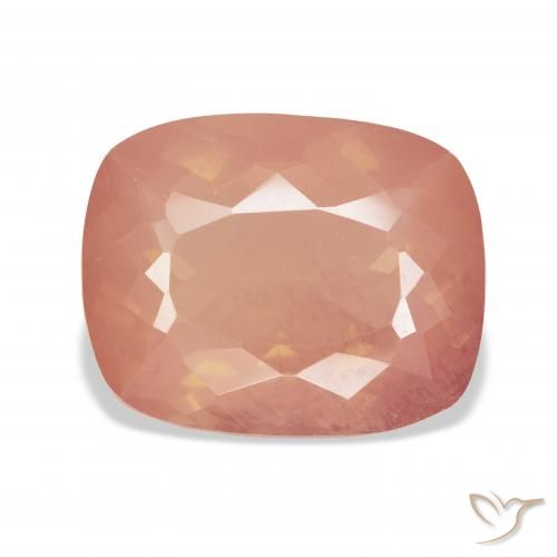 10.14ct Natürlicher Helles rötliches Orange Andesin-Labradorit, Kissen, Transparent