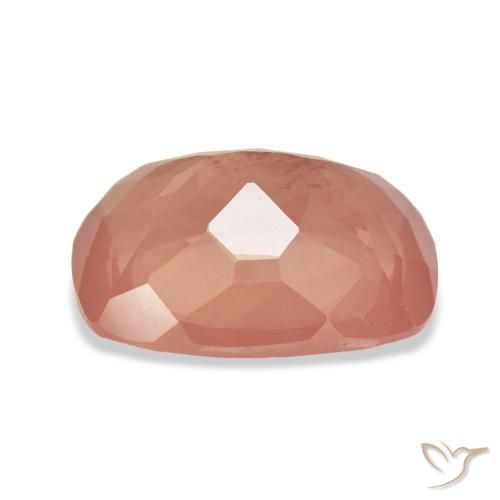 9,17 ctw natürlicher Helles rötliches Orange Andesin-Labradorit, Kissen, Transparent