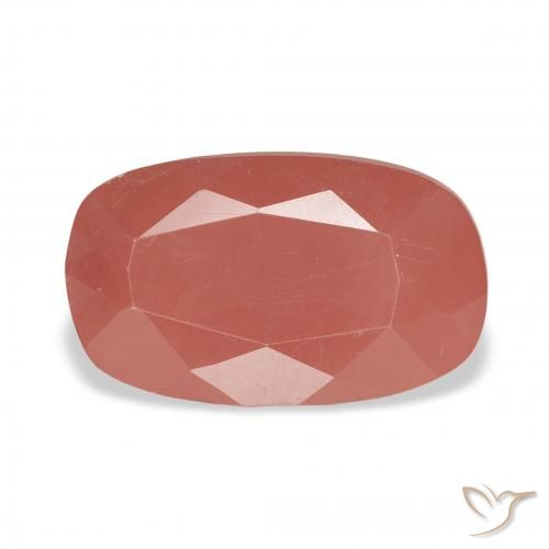 3.05ct Natürlicher Mittelrot Andesin-Labradorit, Kissen, Lichtdurchlässig