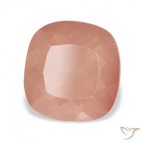 9,17 ctw natürlicher Mittelrosa Andesin-Labradorit, Kissen, Transparent
