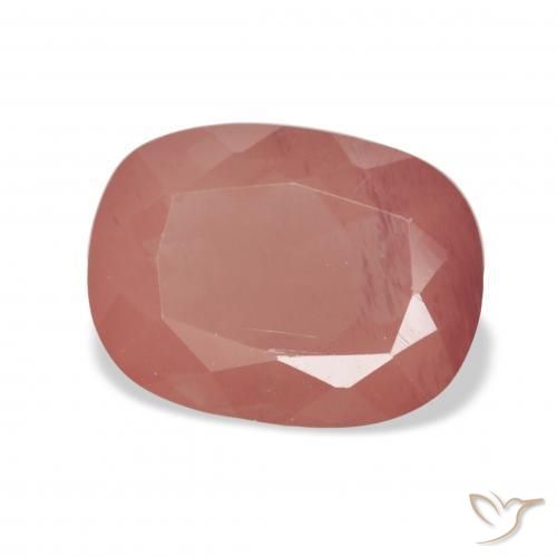 9,17 ctw natürlicher Blasses rötliches Orange Andesin-Labradorit, Kissen, Transparent