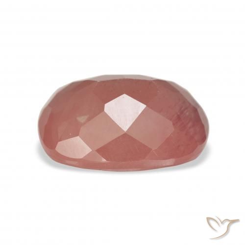 9,17 ctw natürlicher Blasses rötliches Orange Andesin-Labradorit, Kissen, Transparent
