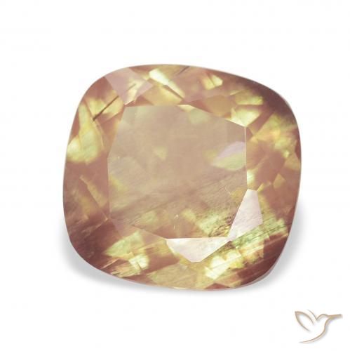 9,17 ctw natürlicher Orange-Golden Andesin-Labradorit, Kissen, Transparent
