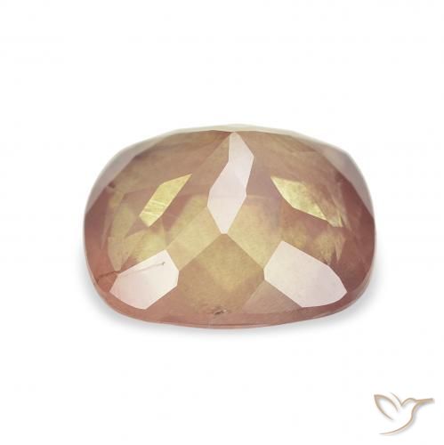 9,17 ctw natürlicher Orange-Golden Andesin-Labradorit, Kissen, Transparent
