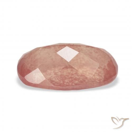 9,17 ctw natürlicher rötlich-orange Andesin-Labradorit, Kissen, Transparent