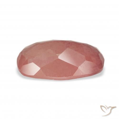 9,17 ctw natürlicher Mittelrot Andesin-Labradorit, Kissen, Transparent