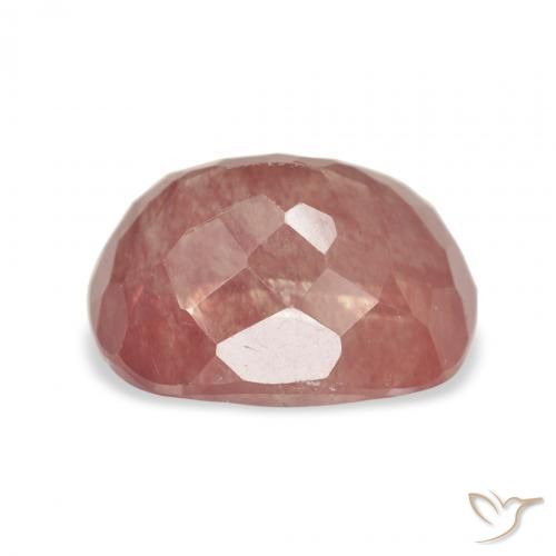 9,17 ctw natürlicher Mittelrot Andesin-Labradorit, Kissen, Transparent