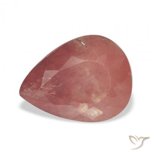 2.80ct Natürlicher Mittelrot Andesin-Labradorit, Birnenform, Transparent