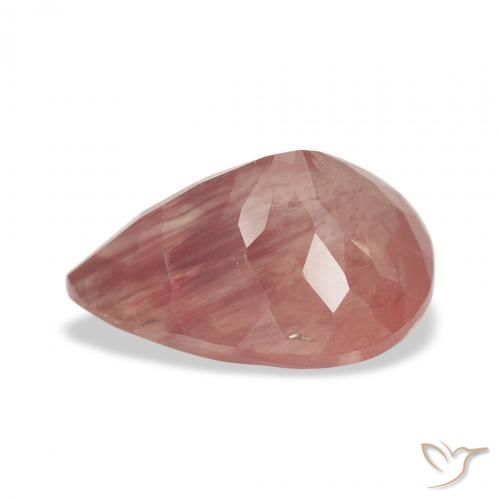 9,17 ctw natürlicher Mittelrot Andesin-Labradorit, Birnenform, Transparent
