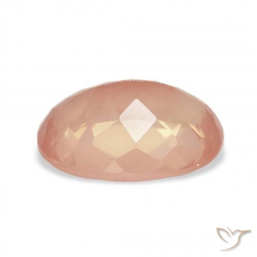 9,17 ctw natürlicher Helles rötliches Orange Andesin-Labradorit, Oval, Transparent