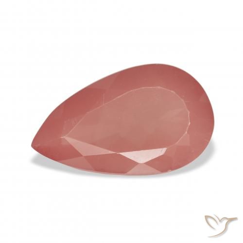 3.64ct Natürlicher Mittelrot Andesin-Labradorit, Birnenform, Transparent
