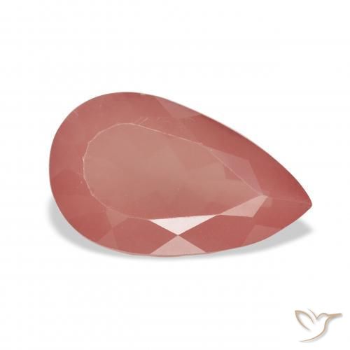 9,17 ctw natürlicher Mittelrot Andesin-Labradorit, Birnenform, Transparent