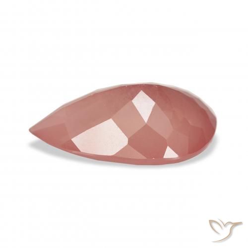 9,17 ctw natürlicher Mittelrot Andesin-Labradorit, Birnenform, Transparent