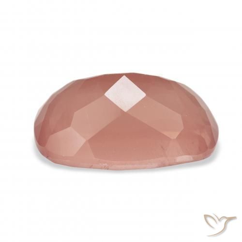 9,17 ctw natürlicher Blasses rötliches Orange Andesin-Labradorit, Kissen, Transparent