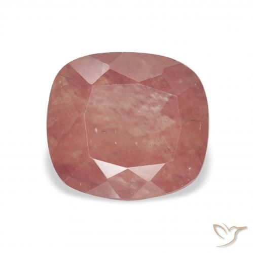 2.46ct rose-rosa Andesin-Labradorit, Kissen, Transparent