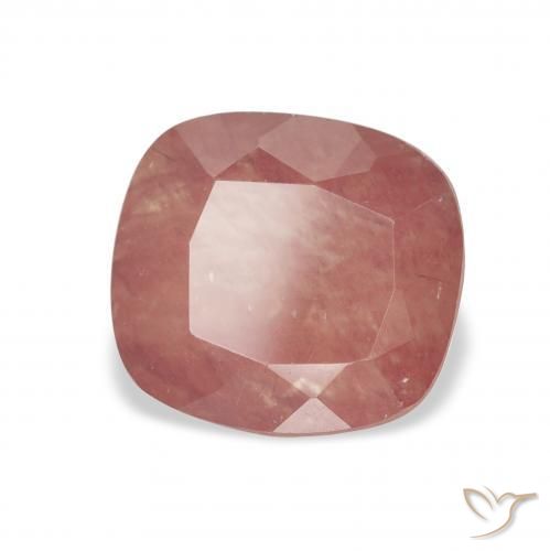 9,17 ctw natürlicher rose-rosa Andesin-Labradorit, Kissen, Transparent