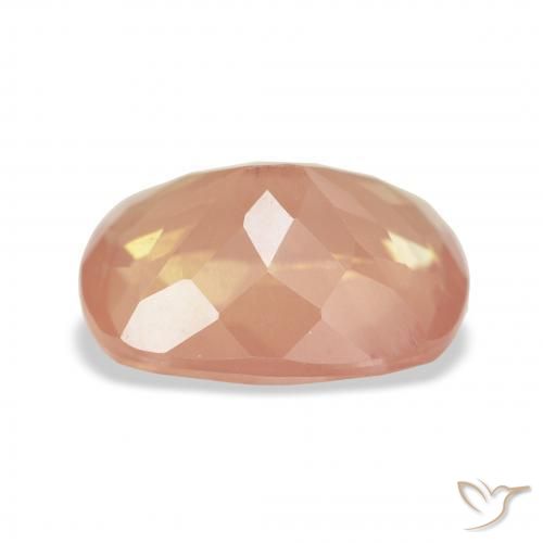 9,17 ctw natürlicher Helles rötliches Orange Andesin-Labradorit, Kissen, Transparent