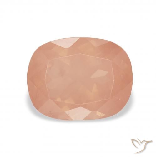2.28ct Natürlicher Helles rötliches Orange Andesin-Labradorit, Kissen, Transparent