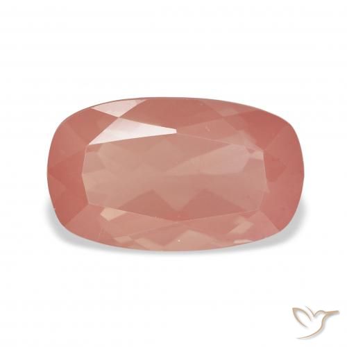 3.22ct Natürlicher Himbeerrosa Andesin-Labradorit, Kissen, Transparent