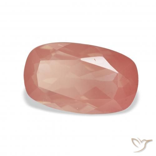 9,17 ctw natürlicher Himbeerrosa Andesin-Labradorit, Kissen, Transparent