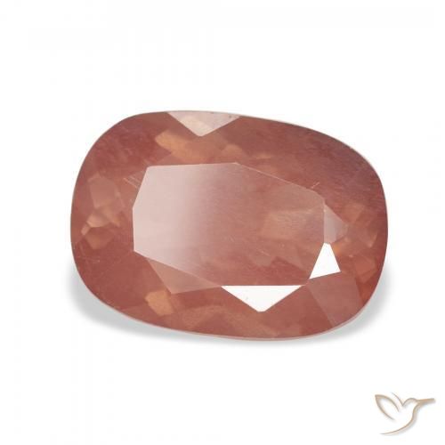 9,17 ctw natürlicher Himbeerrosa Andesin-Labradorit, Kissen, Transparent