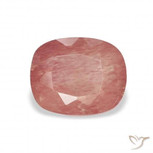 1.33ct Natürlicher Himbeerrosa Andesin-Labradorit, Kissen, Transparent