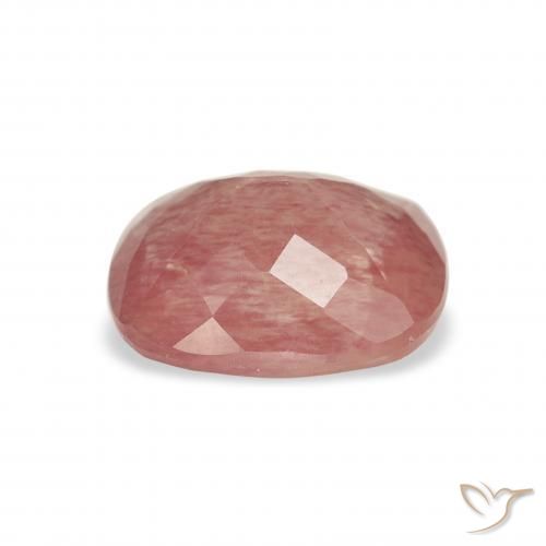 9,17 ctw natürlicher Himbeerrosa Andesin-Labradorit, Kissen, Transparent