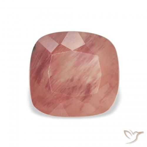 2.88ct Mittelrot Andesin-Labradorit, Kissen, Lichtdurchlässig