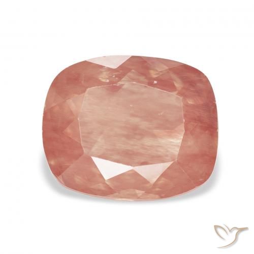 2.68ct Mittelrot Andesin-Labradorit, Kissen, Transparent