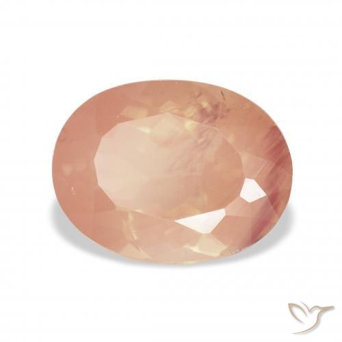 9,17 ctw natürlicher Mittelrosa Andesin-Labradorit, Oval, Transparent