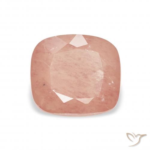 1.50ct hellrosa Andesin-Labradorit, Kissen, Transparent