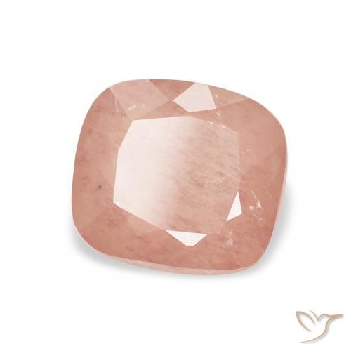 9,17 ctw natürlicher hellrosa Andesin-Labradorit, Kissen, Transparent
