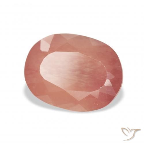 9,17 ctw natürlicher Mittelrosa Andesin-Labradorit, Oval, Transparent