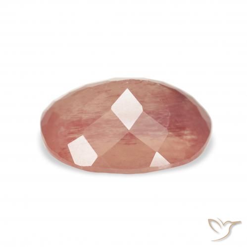 9,17 ctw natürlicher Mittelrosa Andesin-Labradorit, Oval, Transparent
