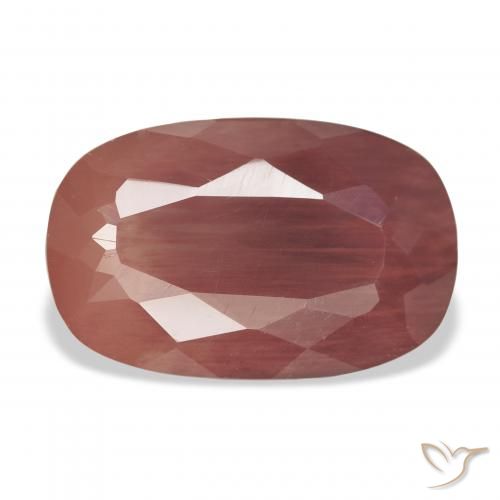 5.56ct Natürlicher Sangria Rot Andesin-Labradorit, Kissen, Lichtdurchlässig
