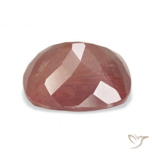 9,17 ctw natürlicher orange-rot Andesin-Labradorit, Kissen, Transparent