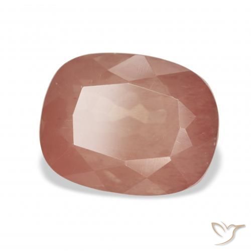 9,17 ctw natürlicher Mittelrot Andesin-Labradorit, Kissen, Transparent