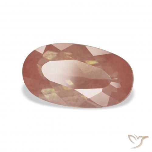9,17 ctw natürlicher Mittelorange Andesin-Labradorit, Oval, Transparent