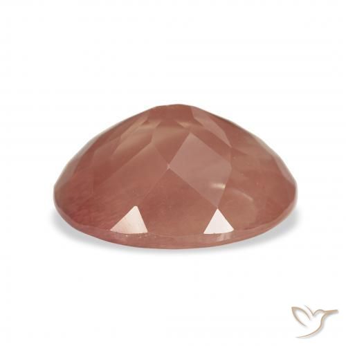9,17 ctw natürlicher Tiefer Pfirsich Andesin-Labradorit, Oval, Transparent