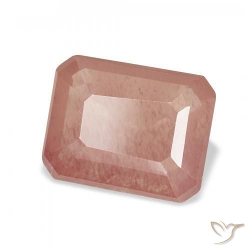 9,17 ctw natürlicher Mittelrot Andesin-Labradorit, Oktagonschliff, Transparent