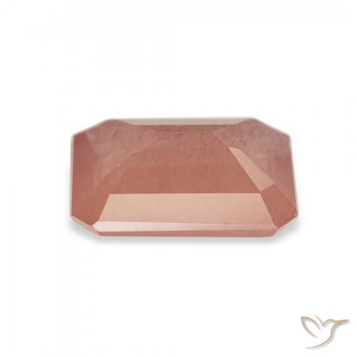9,17 ctw natürlicher Mittelrot Andesin-Labradorit, Oktagonschliff, Transparent