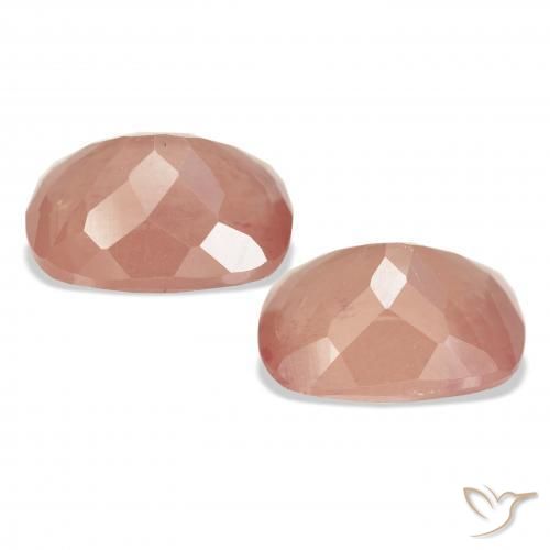 6.36 ct natürliche Grapefruit-Rosa Andesin-Labradorit-Edelsteine, Kissen, Transparent