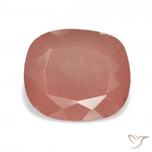4.48ct Mittelrosa Andesin-Labradorit, Kissen, Transparent