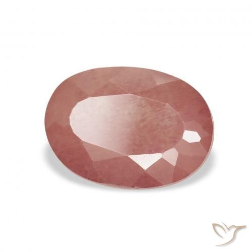 9,17 ctw natürlicher Mittelrosa Andesin-Labradorit, Oval, Transparent