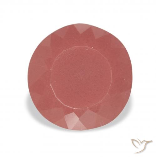 2.64ct Blush Rot Andesin-Labradorit, Runden, Lichtdurchlässig