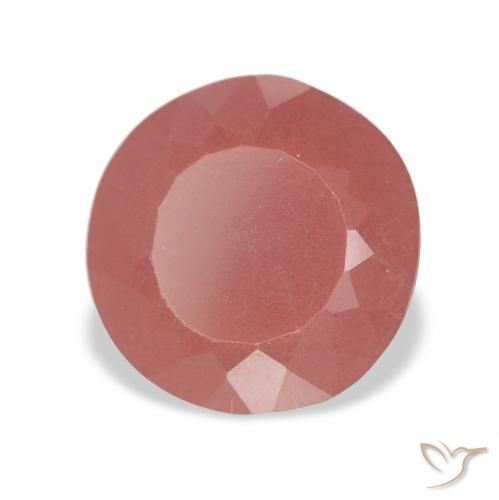 9,17 ctw natürlicher Blush Rot Andesin-Labradorit, Runden, Lichtdurchlässig